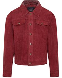 Infinity Leather - Trucker Goat Suede Western Jeans Jacket - Lyst