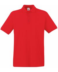 Fruit Of The Loom - Premium Short Sleeve Polo Shirt - Lyst