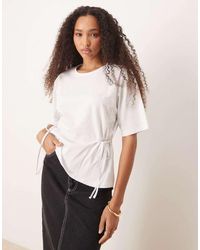 ASOS - Oversized T Shirt With Tie Detail - Lyst