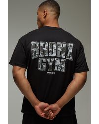BoohooMAN - Active Camo Bronx Gym Oversized T-Shirt - Lyst