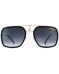 Carrera - Aviator Mens Gold Black Dark Gray Gracient Zonnebril - Lyst