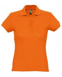 Sol's - Ladies Passion Pique Short Sleeve Polo Shirt Cotton - Lyst