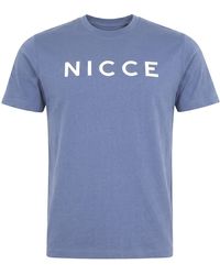 Nicce London - Denno Cotton T-Shirt Short Sleeve Casual Everyday Top - Lyst