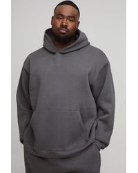 BoohooMAN - Plus Basic Oversized Over The Head Hoodie - Lyst
