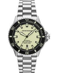 Emporio Armani - Sea Explorer Watch Ar60083 Stainless Steel - Lyst