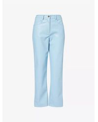 Amy Lynn - Amylynn Solid Patterned Straight Fit Five Pocket Pants - Lyst