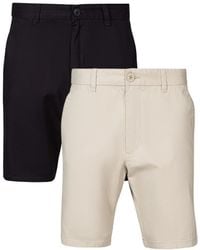 French Connection - 2 Pack Cotton Chino Shorts - Lyst