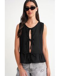 MixRay - Rimpelige Strik Voor Blouse - Lyst