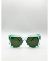 SVNX - Clear Plastic Frame Cat Eye Style Sunglasses - Lyst