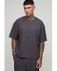 BoohooMAN - Tall Pleated Oversized Boxy T-Shirt - Lyst