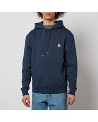 Maison Kitsuné - Maison Kitsune Chillax Patch Regular Hoodie In Blauw - Lyst