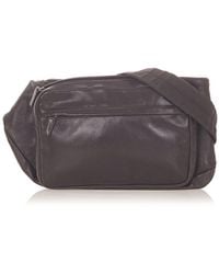 Prada - Vintage Leather Belt Bag Brown Calf Leather - Lyst