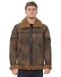 Infinity Leather - Antique B3 Sheepskin Flying Jacket-Alameda - Lyst
