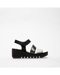 Fly London - Bexy575Fly Sandals/Graphite/ Leather - Lyst