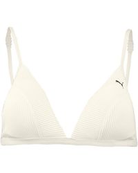 PUMA - Swim Ribbed Bikini Top - Lyst