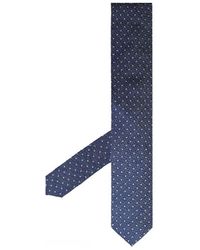 Hackett - Printed Mini Pindot Blue Ties - Lyst