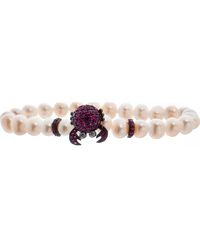 Lancaster - Jla-Br-Crab-5-Wh Ladies Bracelet - Lyst