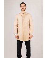TruClothing - Wool Blend Classic Collar Overcoat - Lyst