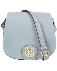 Pure Luxuries - 'torver' Cashmere Blue Leather Cross Body Bag - Lyst