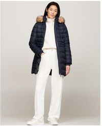 Tommy Hilfiger - Tyra Long Down Faux Fur Jacket - Lyst