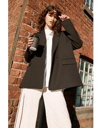 Nasty Gal - Essentials Tailored Oversized Double Button Blazer - Lyst