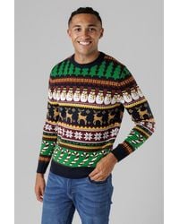 Tokyo Laundry - Dark Festive Jacquard Crew Neck Jumper - Lyst