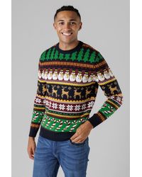 Tokyo Laundry - Dark Festive Jacquard Crew Neck Jumper - Lyst