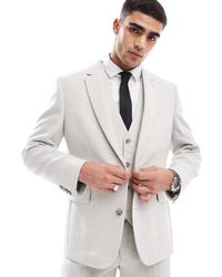 ASOS - Slim Suit Jacket With Wool - Lyst