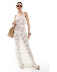 ONLY - Crochet Maxi Dress - Lyst
