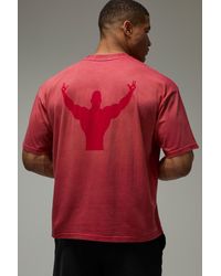 BoohooMAN - One More Rep Washed Oversized T-Shirt - Lyst