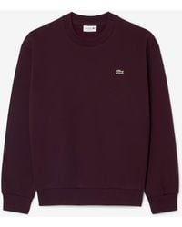 Lacoste - Fleece Classic Fit Sweater - Lyst
