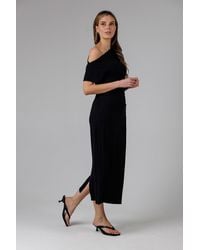 French Connection - Ruched Boat Neck Short Sleeve Midi Dress - Lyst