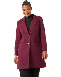 Roman - Tailored Single Breasted Coat - Lyst