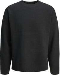 Jack & Jones - Trui Bradfort Knit Crew Neck Zwart - Lyst