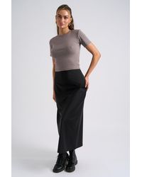 Urban Bliss - Satin Bias Midi Skirt - Lyst