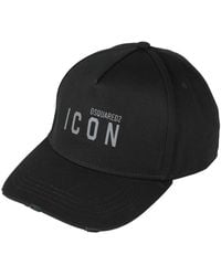 DSquared² - Icon Logo Hat Cotton - Lyst