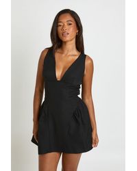 Boohoo - Tailored Sweetheart Neckline Skater Dress - Lyst