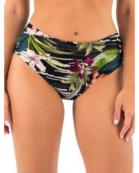 Fantasie - Gathered High-Waist Bikini Briefs - Lyst