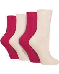 Wildfeet - 4 Pack Ladies Cashmere Boot Socks - Lyst