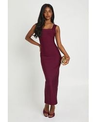 Boohoo - Premium Bandage Scoop Neck Midaxi Dress - Lyst