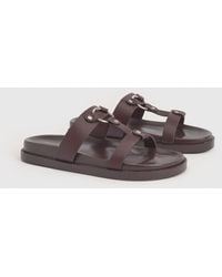 Boohoo - Wide Fit T Bar Chunky Sandals - Lyst