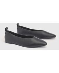 Boohoo - Round Toe Ballet Flats - Lyst
