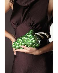 Where's That From - 'Jazz' Grape Resin Clutch With-Tone Accents - Lyst