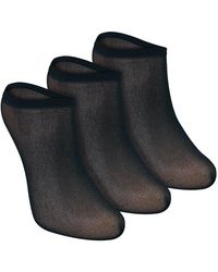 Sock Snob - 3 Pack Ladies Invisible Pop Socks 15 Denier Lightweight No Show - Lyst