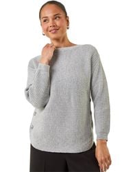 Roman - Petite Curve Hem Knit Jumper - Lyst
