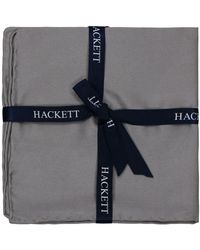 Hackett - Plain Satin Grey Hank Handkerchiefs - Lyst
