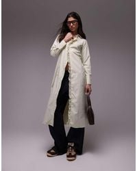 Résumé - Fitted Midaxi Shirt Dress With Ruffle Placket - Lyst