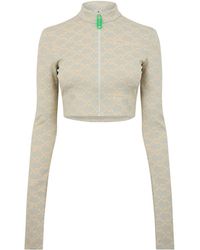 Off-White c/o Virgil Abloh - Off Cropped Turtleneck Slim Fit Athletic Top - Lyst