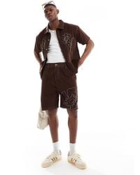Native Youth - Corduroy Short With Contrast Stitch - Lyst