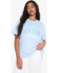 Boohoo - Plus New York Oversized T-Shirt - Lyst